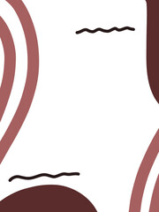  abstract background with flowing lines and organic shapes. Minimal modern frame for social media template, poster, or presentation design