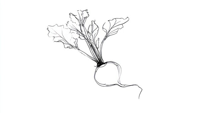 Hand drawn beetroot illustration