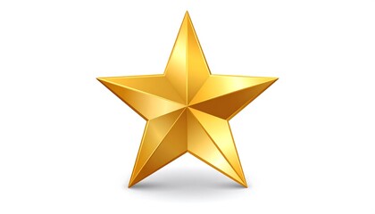 Fototapeta premium Golden Star - Symbol of Achievement, Excellence, and Recognition.