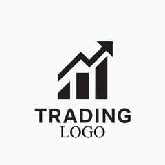 financial logo creative trading growth business person market design concept creative consult chat business