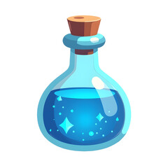 Blue Magic Potion Bottle