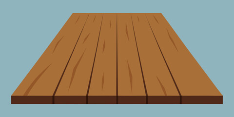 Weathered Oak Plank Flooring Illustration