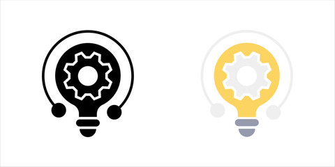 Realization icon set. Monochrome simple Business Motivation icon for templates, web design and infographics	
