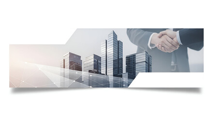 business man drawing a city