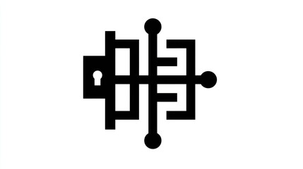 Obraz premium Abstract security pattern design