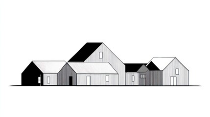 Modern house row design