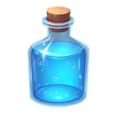 Blue Mana Potion Bottle