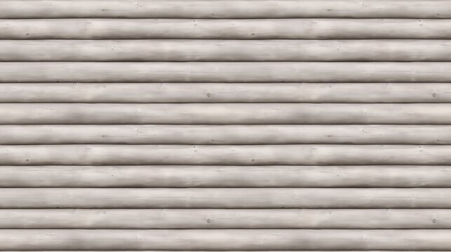 SEAMLESS white log wall background, natural wood texture, rustic log cabin wall.