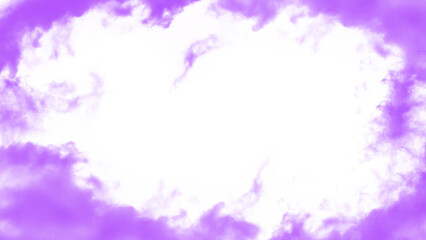 Abstract watercolor background with purple color isolated on transparent background