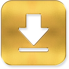 Shiny Gold Save To Device Icon