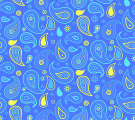 Naklejka premium Silk petal as boho exotic. Colours decor in variation summer. Paisley striped a idea pastel.