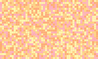 Abstract pastel mosaic tile pattern.  Warm, inviting hues create a cheerful, playful background ideal for websites, presentations, or branding.