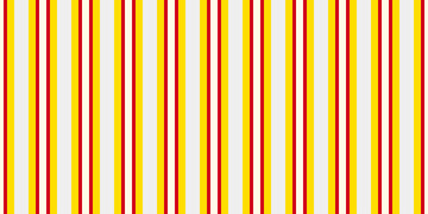 Obraz premium Vibrant vertical stripes in yellow, red, and cream create a cheerful, retroinspired pattern. Perfect for textile design, website backgrounds, or any project needing a bold, playful aesthetic.