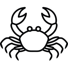 crab silhouette vector art