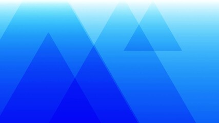 loopable vibrant blue geometric abstract background with gradient and transparent overlapping triangular shapes in motion, tech, news and corporate backdrop - Powered by Adobe
