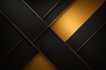 Abstract black and gold geometric luxury background for sale promotion