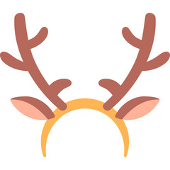 Cartoon Antlers Headband With Ears Festive Holiday Accessory For Costume Parties And Seasonal Celebrations