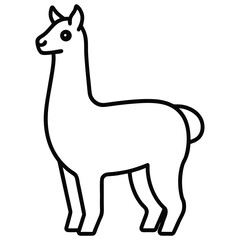 llama silhouette vector art