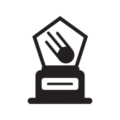 Satellite Dish Trophy Icon – Communication Award Design