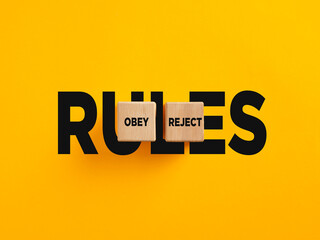 Rules to obey or reject guiding decision-making process