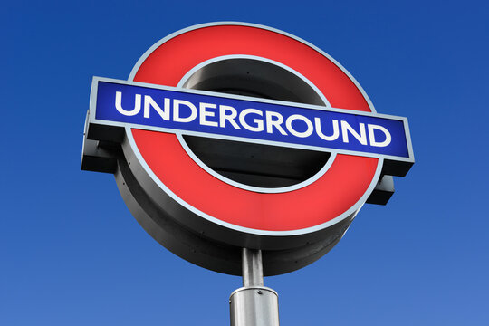 London Underground Sign. September 26, 2025. London, United Kingdom