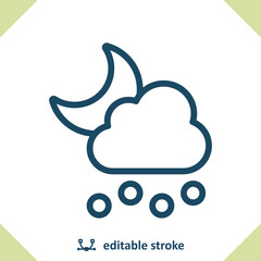 Hail Icon - Hailstorm, Cloud, Hail Storm, Weather, Hailstone, Moon