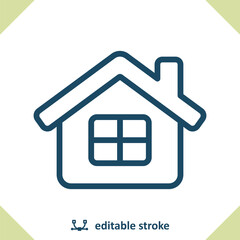 House Icon. Home, Building, Real Estate