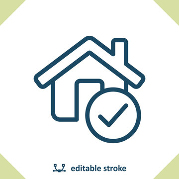 House Icon. Checkmark, Check Mark, Home, Real Estate
