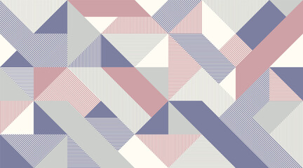 Retro style digital geometric diagonal stripes seamless pattern.
