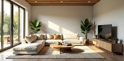 Relaxing Rustic Living Room with Fireplace, Natural Light, and Comfortable Furniture ? Perfect for Cozy Evenings and Entertaining Guests