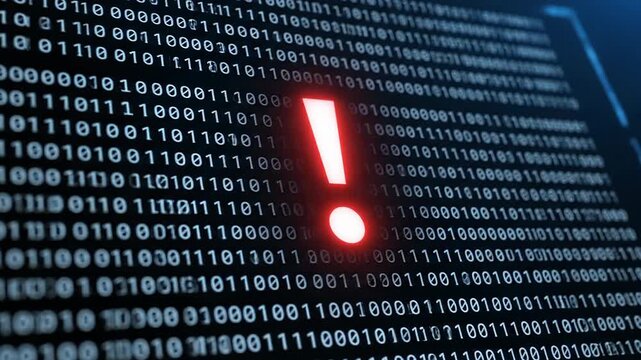 Binary data security alert