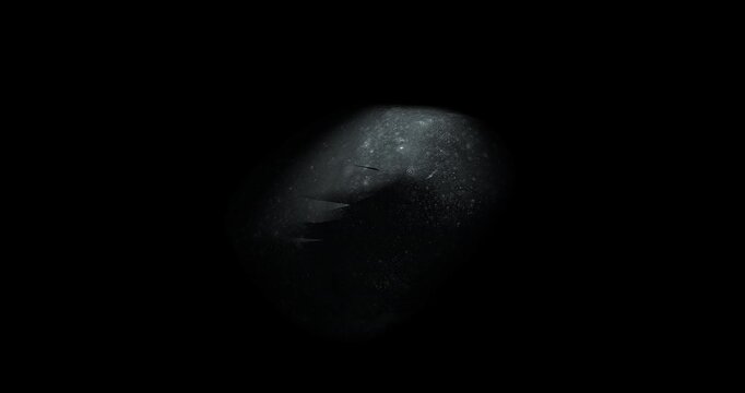 Fictitious recreation of Metis, Jupiter moon. Loop