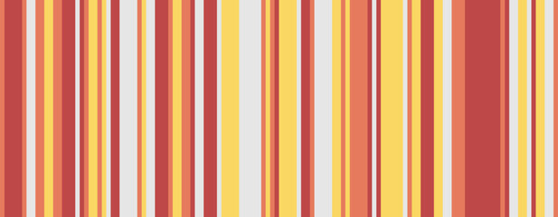Vibrant vertical stripes in warm hues create a cheerful, modern pattern. Perfect for backgrounds, textiles, or web design, this image evokes energy and optimism.