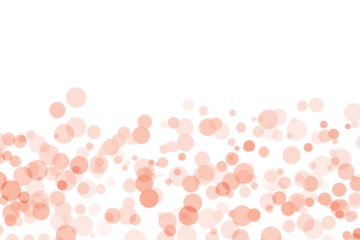 Abstract Coral Pink Background With Scattered Circles And White Top Section peach