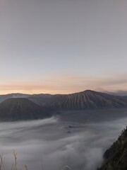 sunrise in the bromo mountains