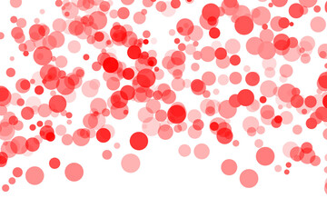 Solid Bright Red Background With White Bottom Border And Jagged Edge abstract