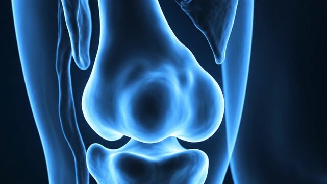 Knee Joint XRay A Detailed Anatomical Visualization.