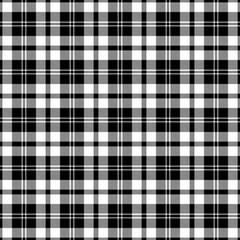 Classic black and white plaid pattern. Timeless textile design for fashion, backgrounds, or layouts. Use it to add a rustic or modern touch.