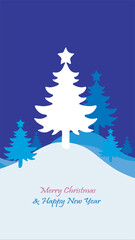 Merry Christmas & Happy New Year Greeting Card, Christmas an...