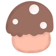 cartoon illustration of a MUSHROOM