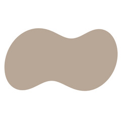 Beige abstract symmetrical shape icon for modern web design