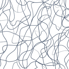 Obraz premium vector line art illustration of playful chaotic pattern