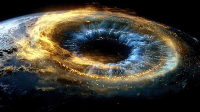 Fiery Cosmic Vortex