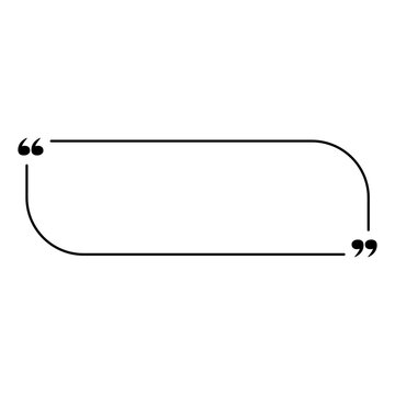 Quote Box Frame&ndash; Vector Template for Comments and Testimonials