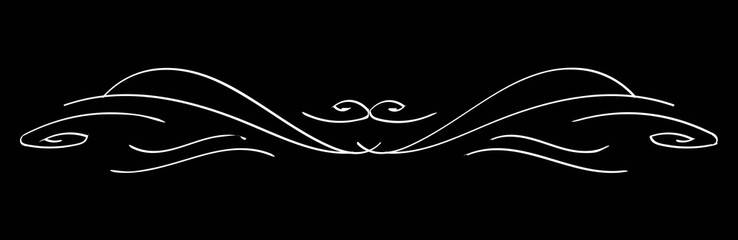 Handwritten calligraphy. Simple lines. Monochrome.	
