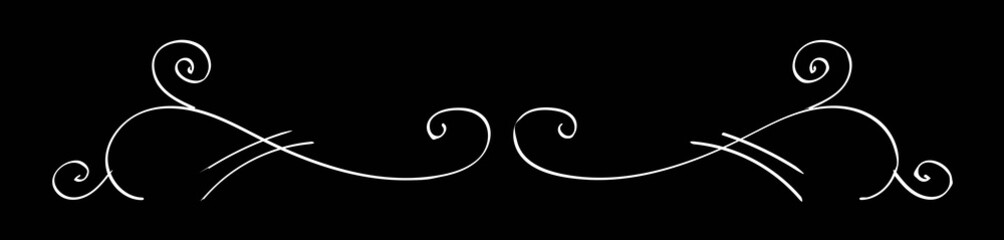 Fototapeta premium Handwritten calligraphy. Simple lines. Monochrome. 