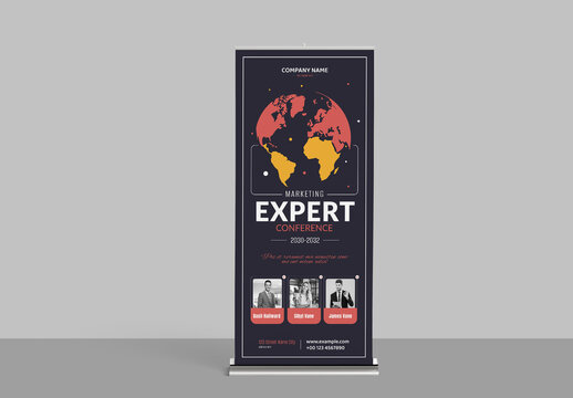 Roll Up Banner Template Layout