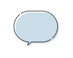 シンプルな破線吹き出し