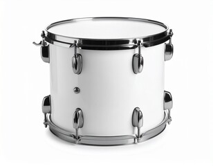 Trommel isoliert auf weißem Hintergrund – Freigestelltes, transparentes Percussion-Instrument