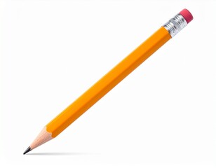 Bleistift isoliert auf weißem Hintergrund – Freigestellter, transparenter Stift